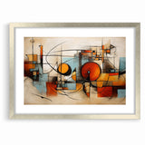 Modern Geometric Abstract Expressionist Canvas Wall Art