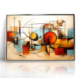 Modern Geometric Abstract Expressionist Canvas Wall Art