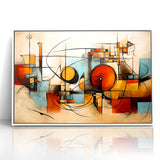 Modern Geometric Abstract Expressionist Canvas Wall Art