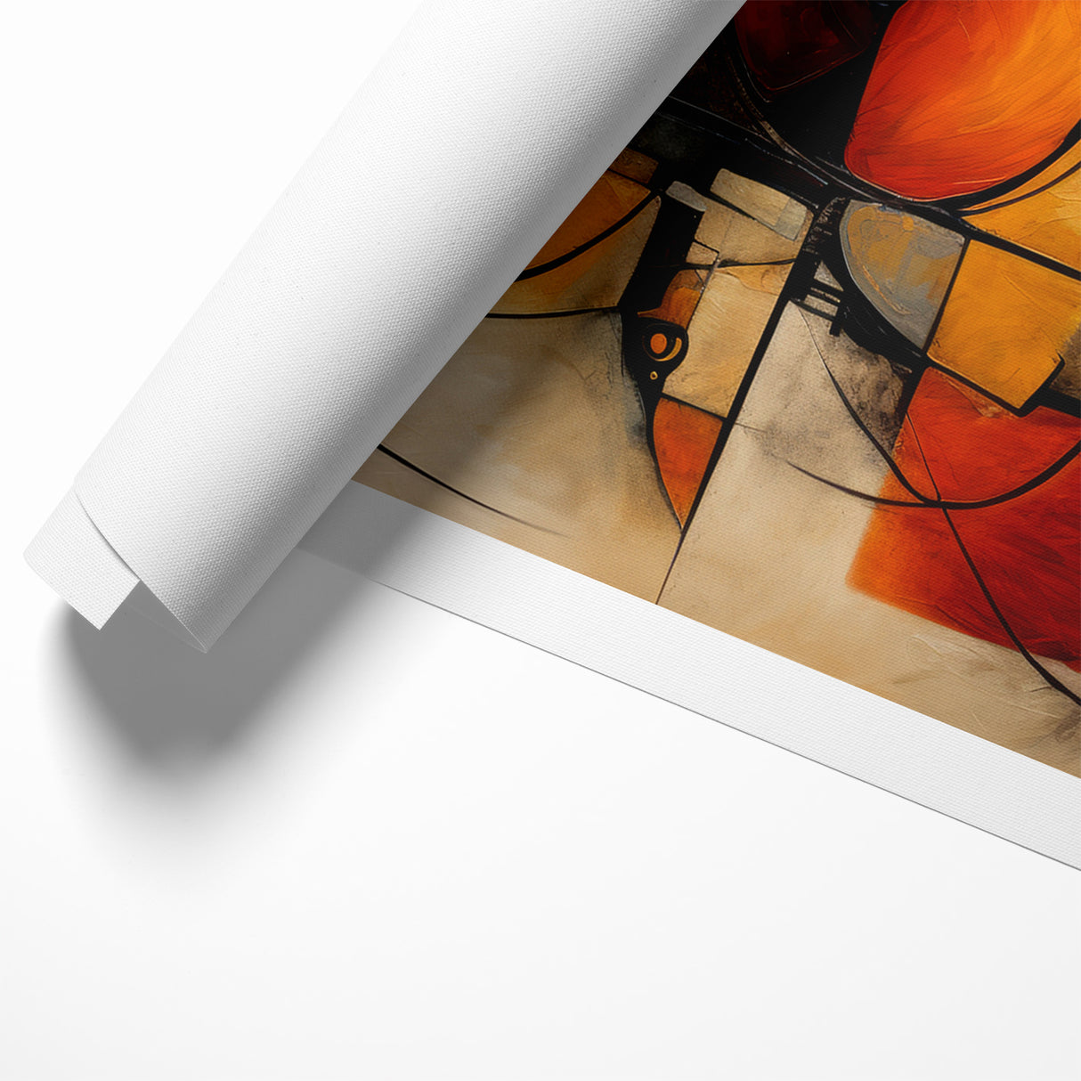Modern Geometric Abstract Expressionist Canvas Wall Art