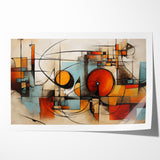 Modern Geometric Abstract Expressionist Canvas Wall Art