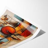 Modern Geometric Abstract Expressionist Canvas Wall Art