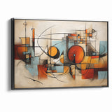 Modern Geometric Abstract Expressionist Canvas Wall Art