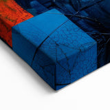 Vibrant Geometric Abstract Expressionist Canvas Wall Art