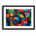 Vibrant Geometric Abstract Expressionist Canvas Wall Art