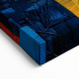 Vibrant Geometric Abstract Expressionist Canvas Wall Art