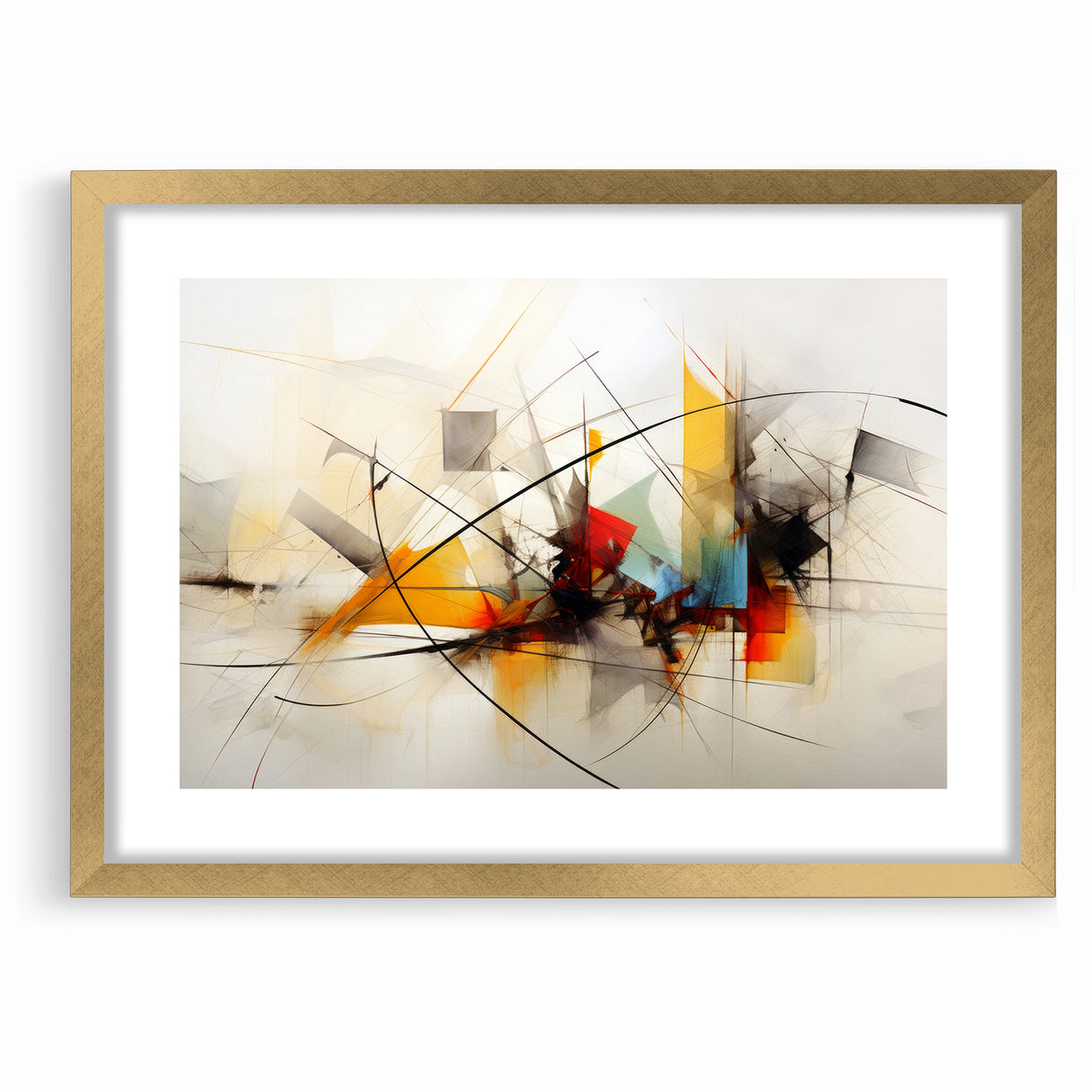Dynamic Abstract Expressionist Canvas Wall Art
