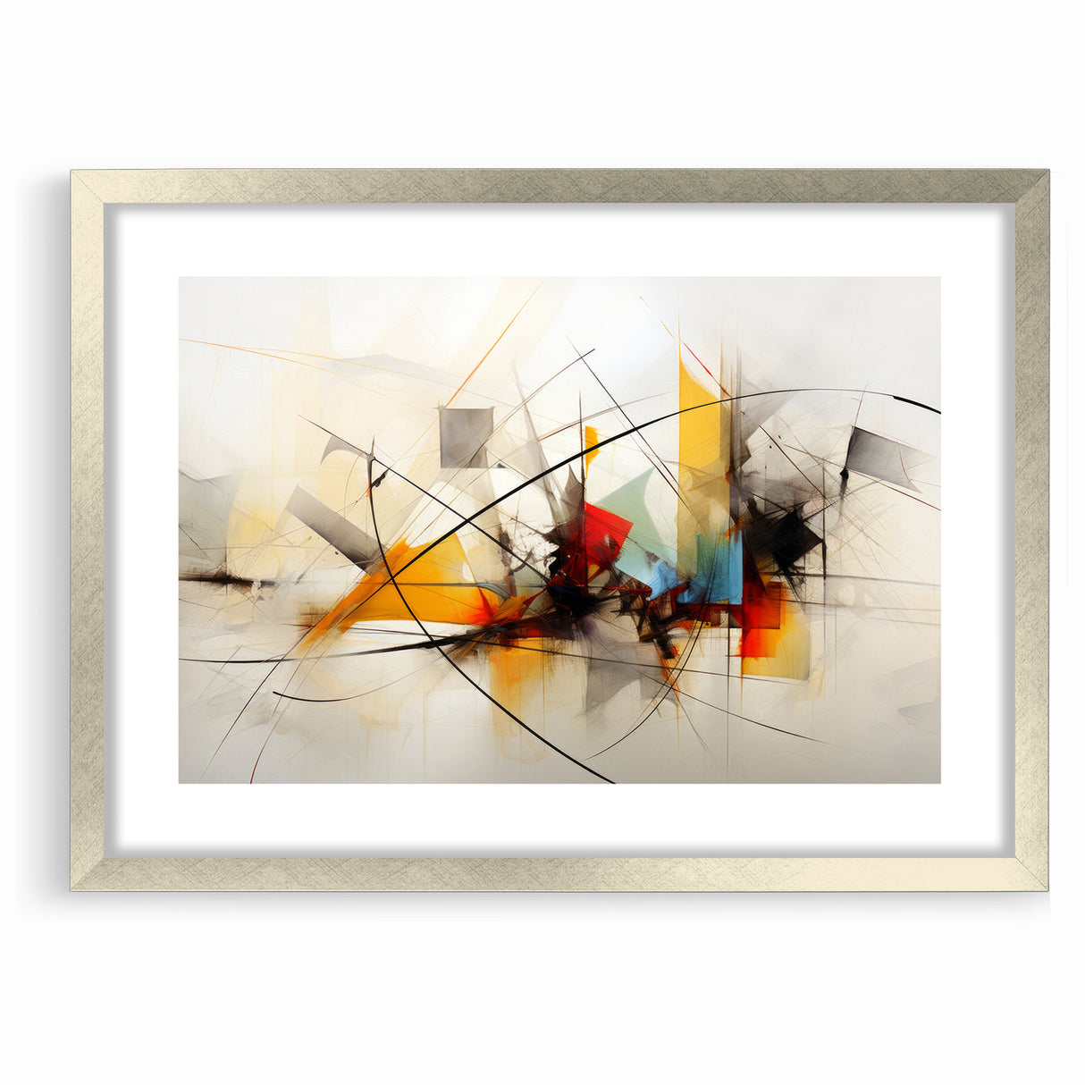 Dynamic Abstract Expressionist Canvas Wall Art