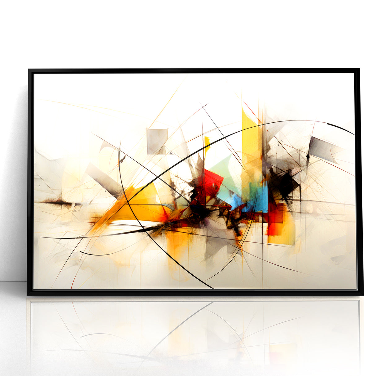 Dynamic Abstract Expressionist Canvas Wall Art