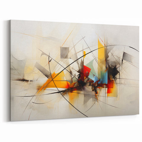 Dynamic Abstract Expressionist Canvas Wall Art