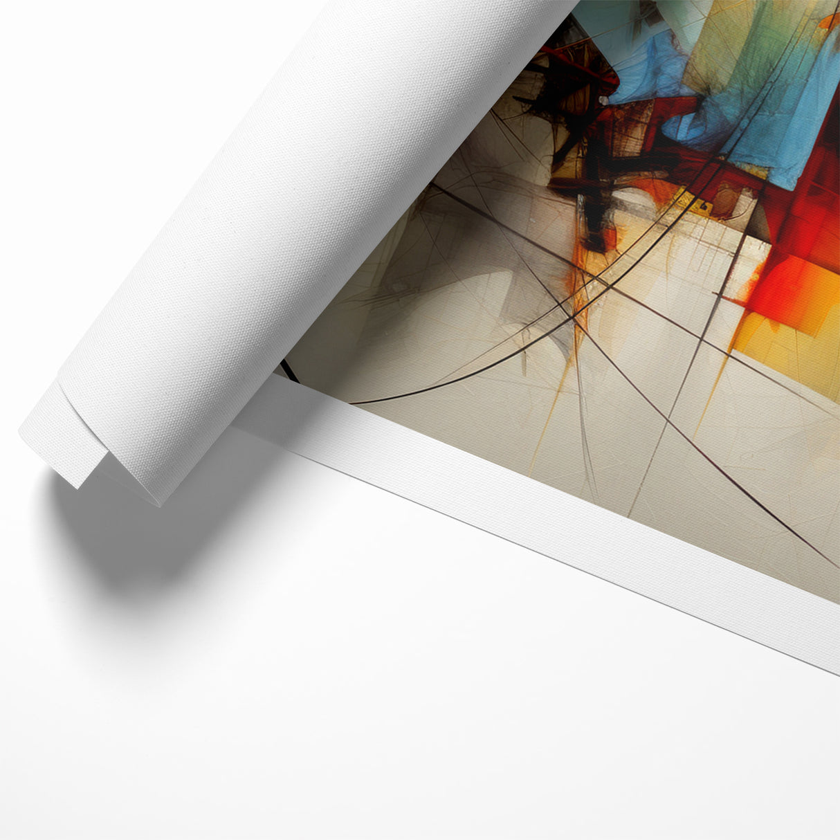 Dynamic Abstract Expressionist Canvas Wall Art