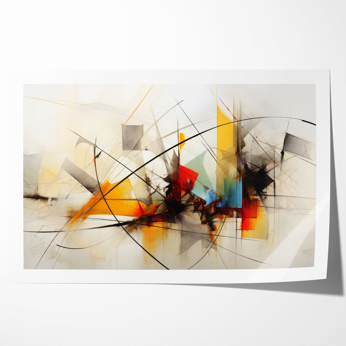 Dynamic Abstract Expressionist Canvas Wall Art