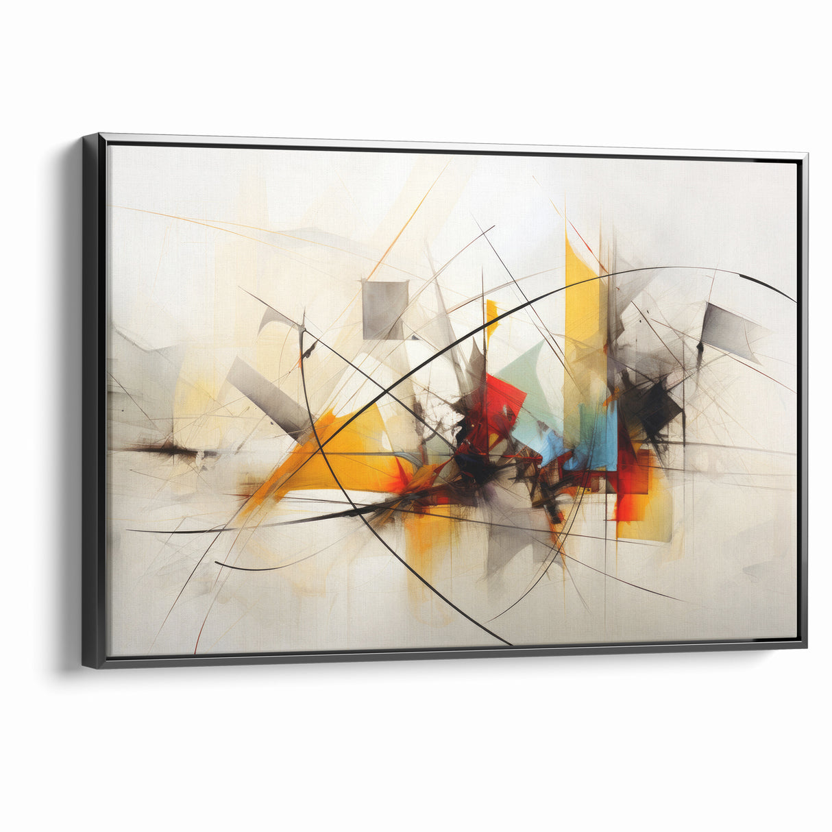 Dynamic Abstract Expressionist Canvas Wall Art