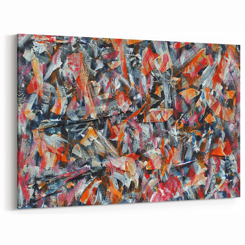 Textured Abstract Expressionist Canvas Wall Art