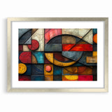 Textured Geometric Abstract Expressionist Canvas Wall Art