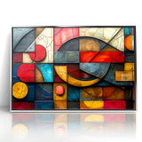 Textured Geometric Abstract Expressionist Canvas Wall Art