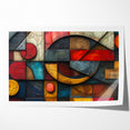 Textured Geometric Abstract Expressionist Canvas Wall Art