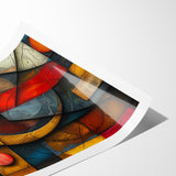 Textured Geometric Abstract Expressionist Canvas Wall Art