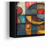 Textured Geometric Abstract Expressionist Canvas Wall Art