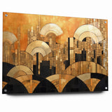 Elegant Abstract Expressionist Canvas Wall Art