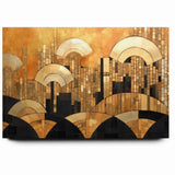 Elegant Abstract Expressionist Canvas Wall Art