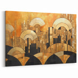 Elegant Abstract Expressionist Canvas Wall Art