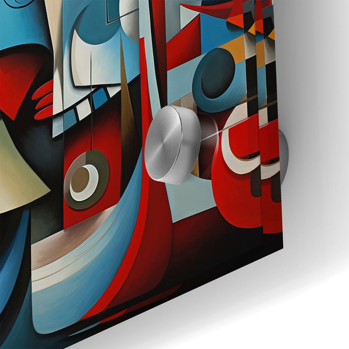 Geometric Harmony Abstract Expressionist Canvas Wall Art