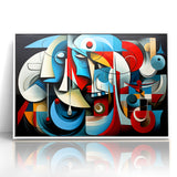 Geometric Harmony Abstract Expressionist Canvas Wall Art