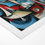 Geometric Harmony Abstract Expressionist Canvas Wall Art
