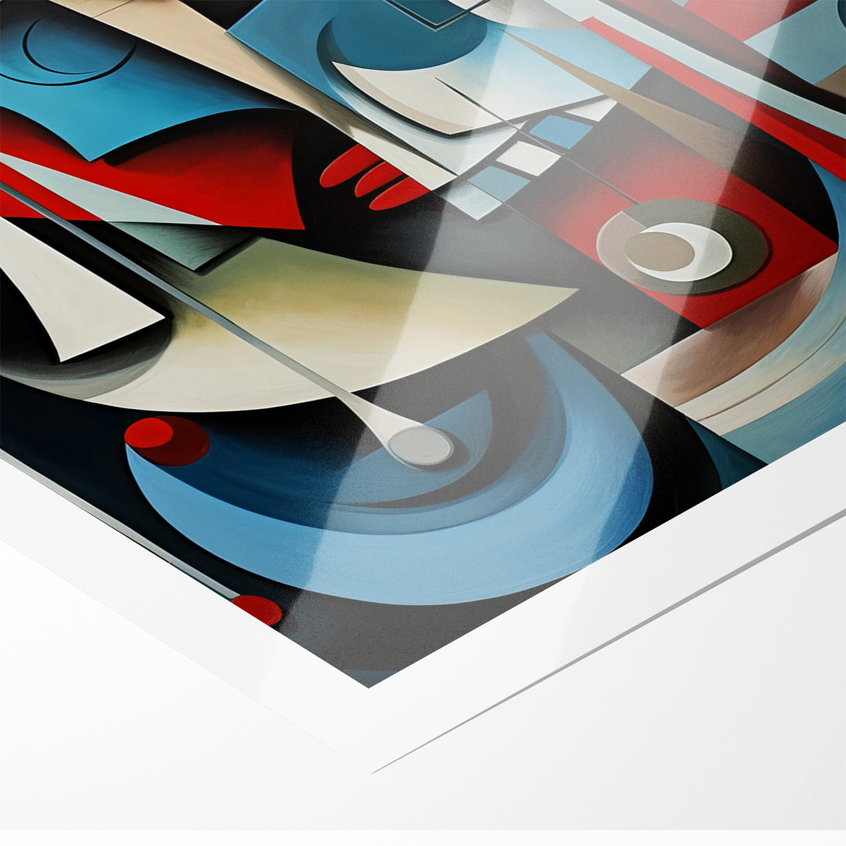 Geometric Harmony Abstract Expressionist Canvas Wall Art