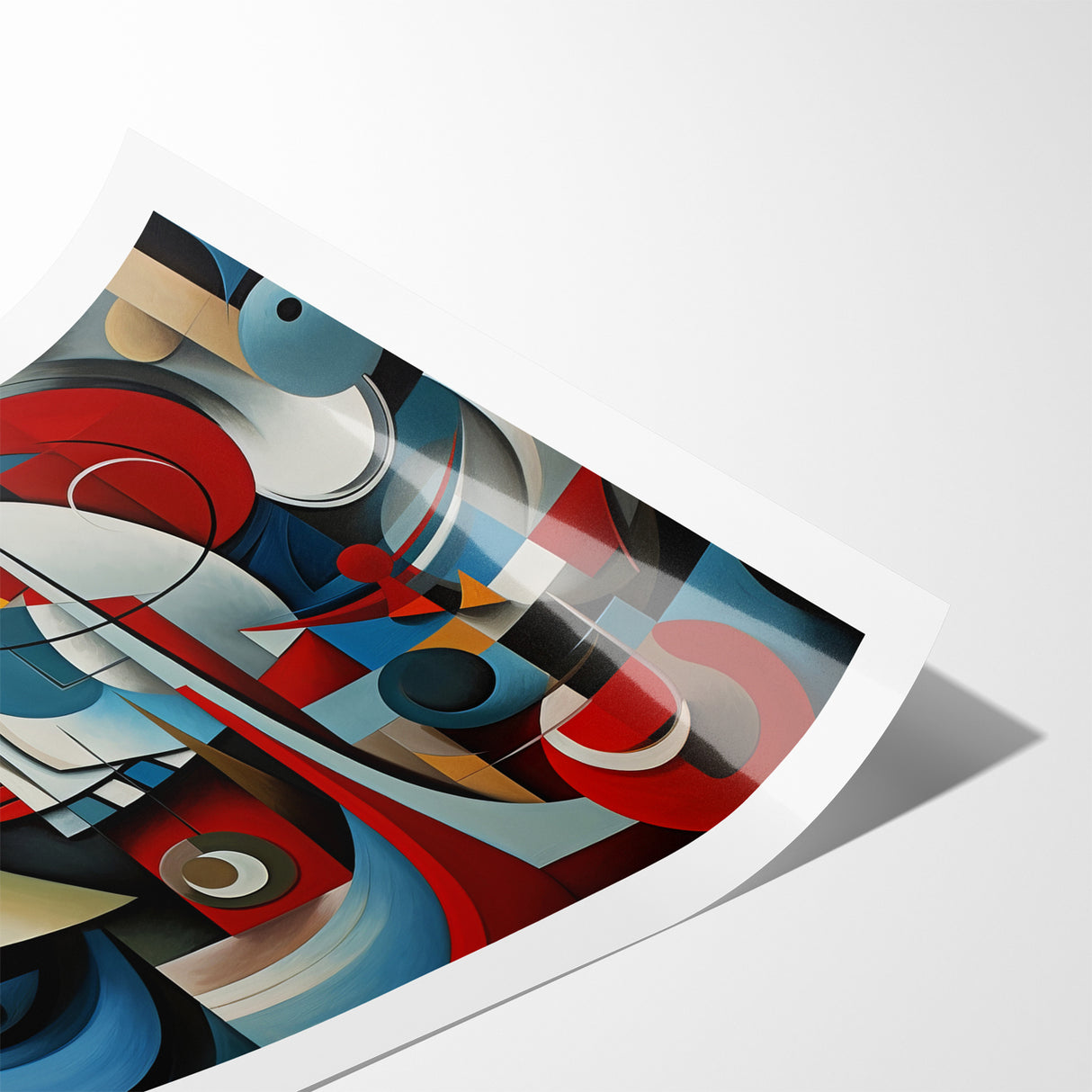 Geometric Harmony Abstract Expressionist Canvas Wall Art