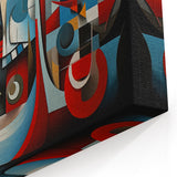 Geometric Harmony Abstract Expressionist Canvas Wall Art