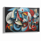 Geometric Harmony Abstract Expressionist Canvas Wall Art