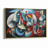 Geometric Harmony Abstract Expressionist Canvas Wall Art