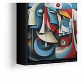 Geometric Harmony Abstract Expressionist Canvas Wall Art