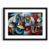 Geometric Harmony Abstract Expressionist Canvas Wall Art