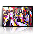 Colorful Abstract Expressionist Canvas Wall Art