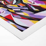 Colorful Abstract Expressionist Canvas Wall Art