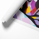Colorful Abstract Expressionist Canvas Wall Art