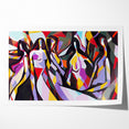 Colorful Abstract Expressionist Canvas Wall Art
