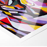Colorful Abstract Expressionist Canvas Wall Art