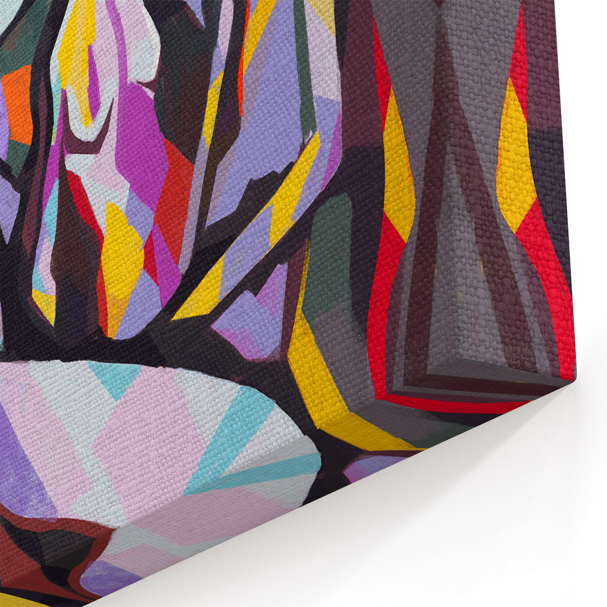 Colorful Abstract Expressionist Canvas Wall Art