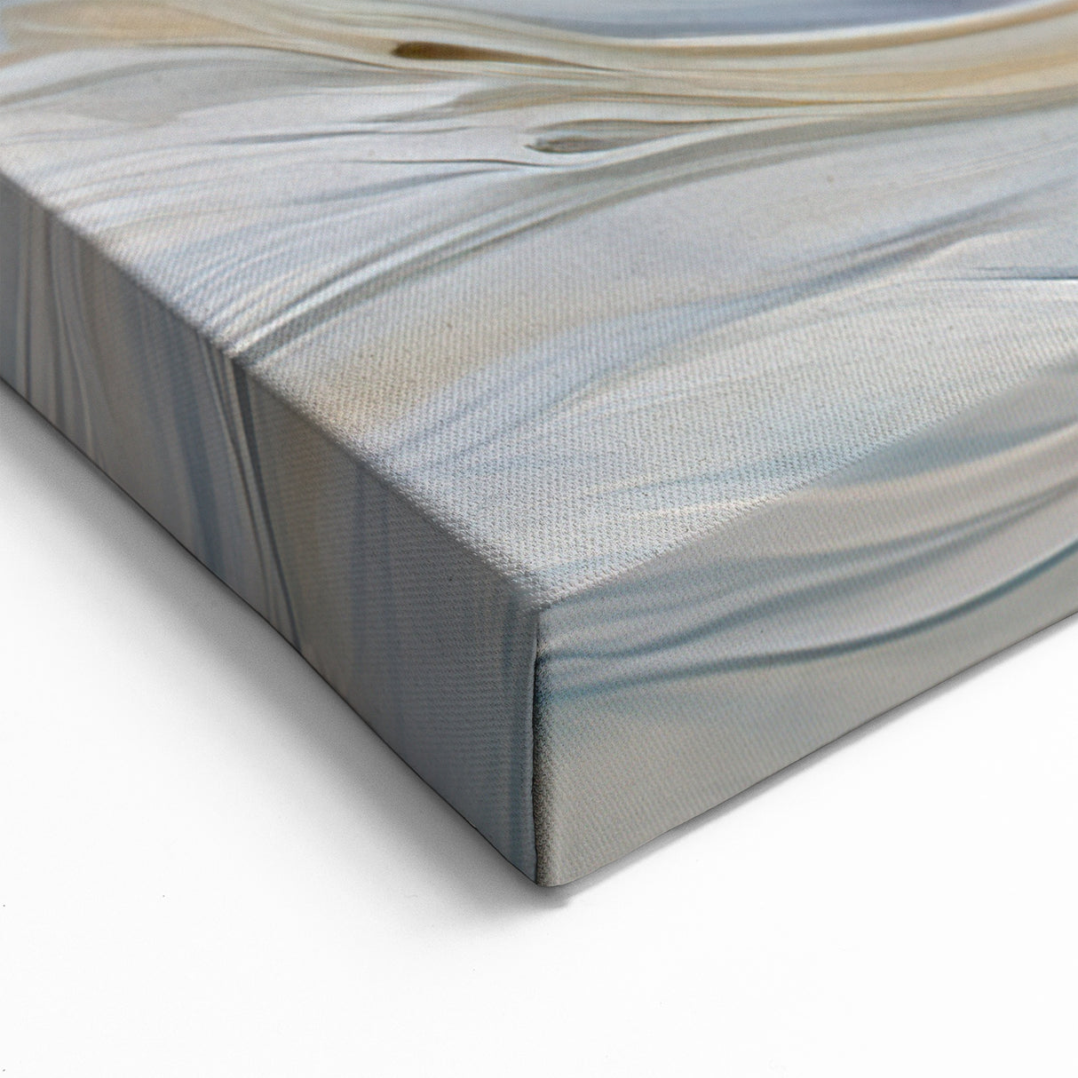 Delicate Peach and Cream Floral Canvas - Abstract Botanical Art