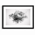 Monochrome Floral Art - Black and White Abstract Flower Canvas