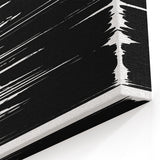 Minimalist Black and White Abstract Art Canvas - Contemporary Wall Decor