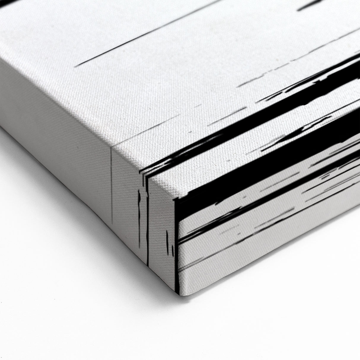 Minimalist Black and White Abstract Art Canvas - Contemporary Wall Decor