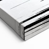Minimalist Black and White Abstract Art Canvas - Contemporary Wall Decor