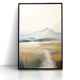 Abstract Landscape Art | Serene Mountain Scene on Canvas