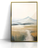 Abstract Landscape Art | Serene Mountain Scene on Canvas