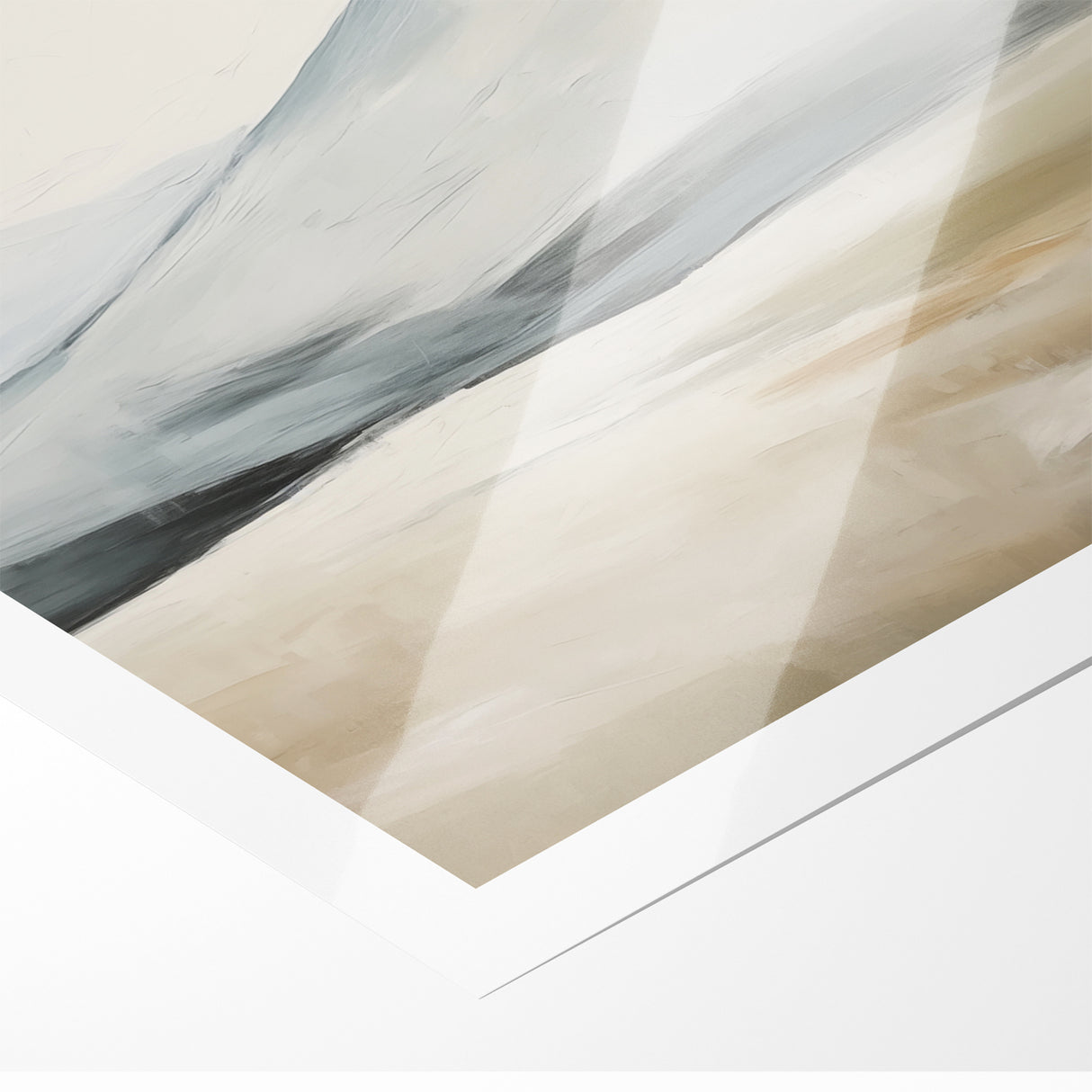 Abstract Landscape Art | Serene Mountain Scene on Canvas